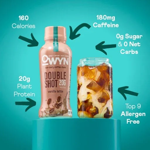 OWYN Double Shot 20mg Protein Shake Vanilla Latte