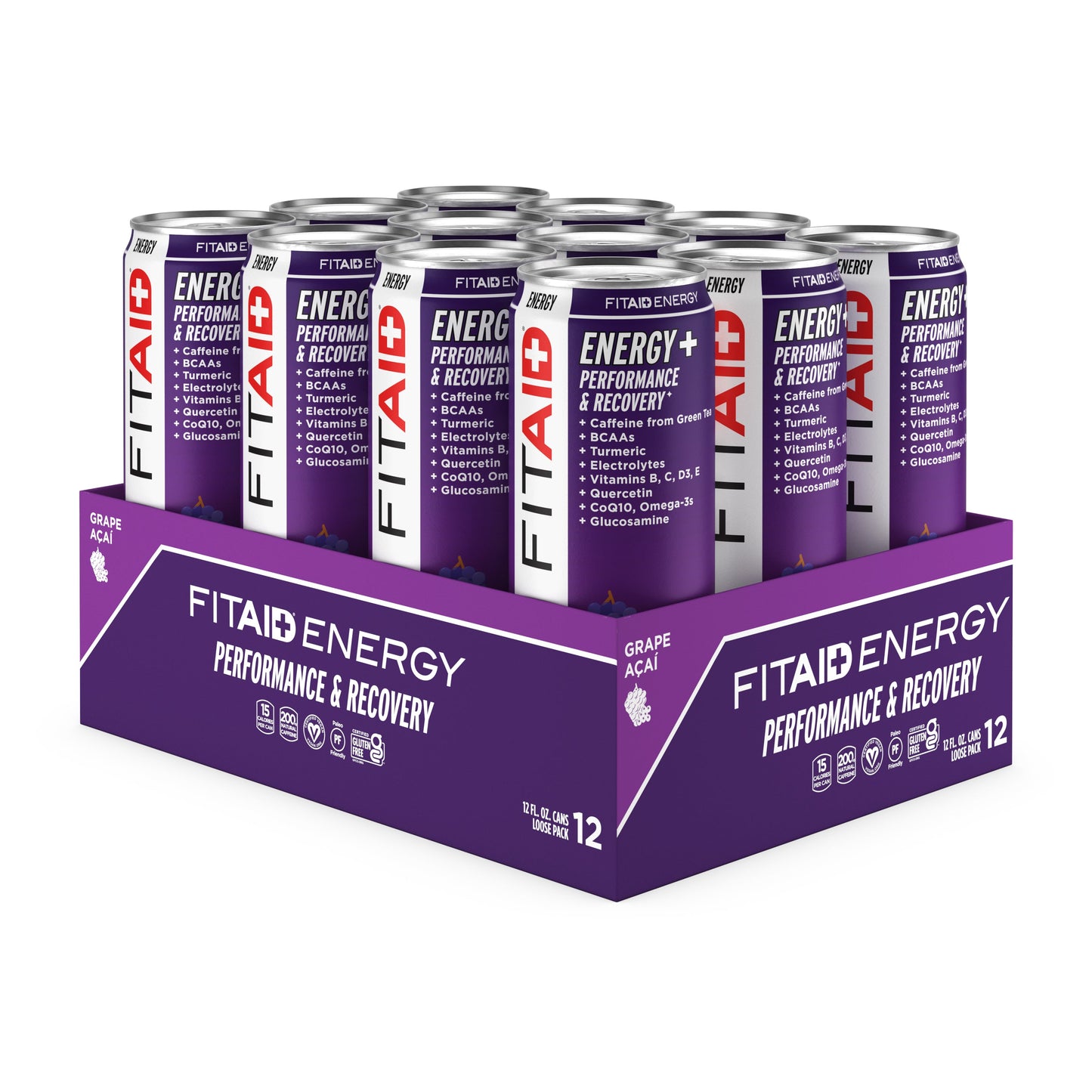 FITAID Energy Grape Acai: GA-12P (810047241133)
