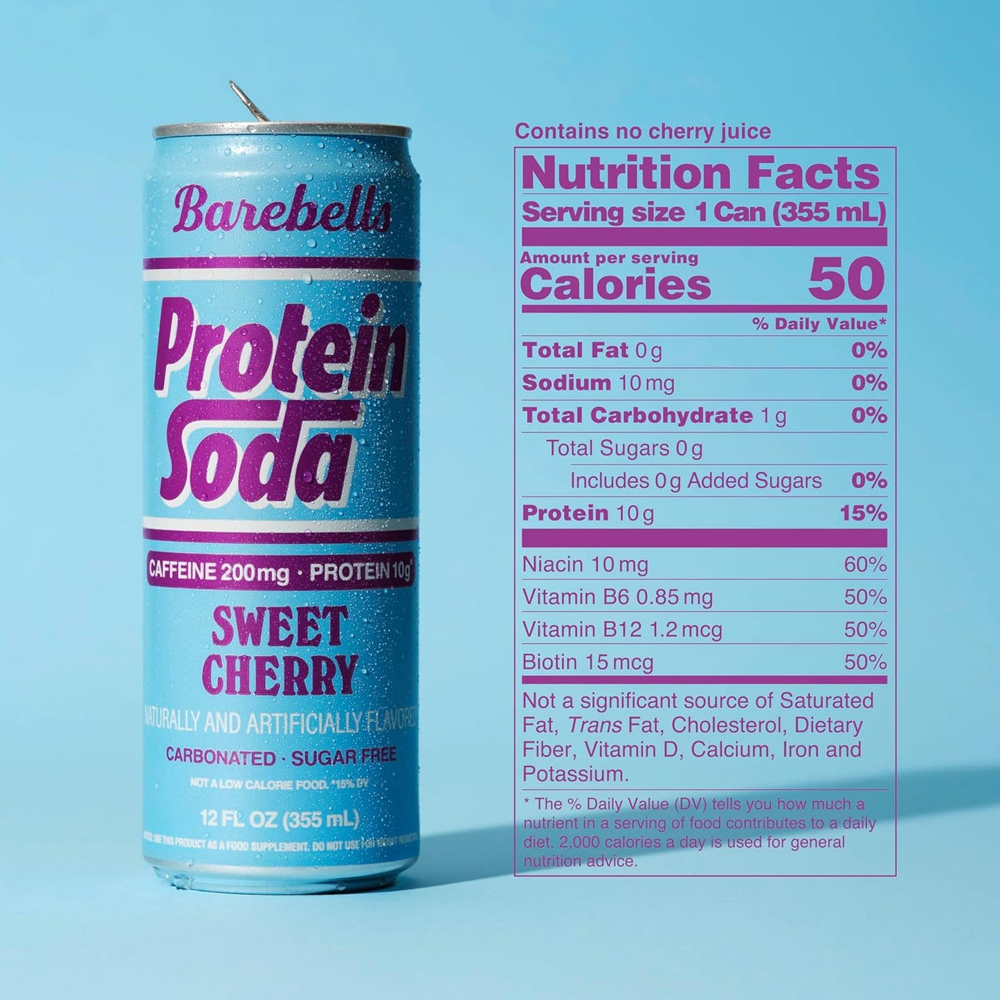 Barebells Protein Soda - Sweet Cherry