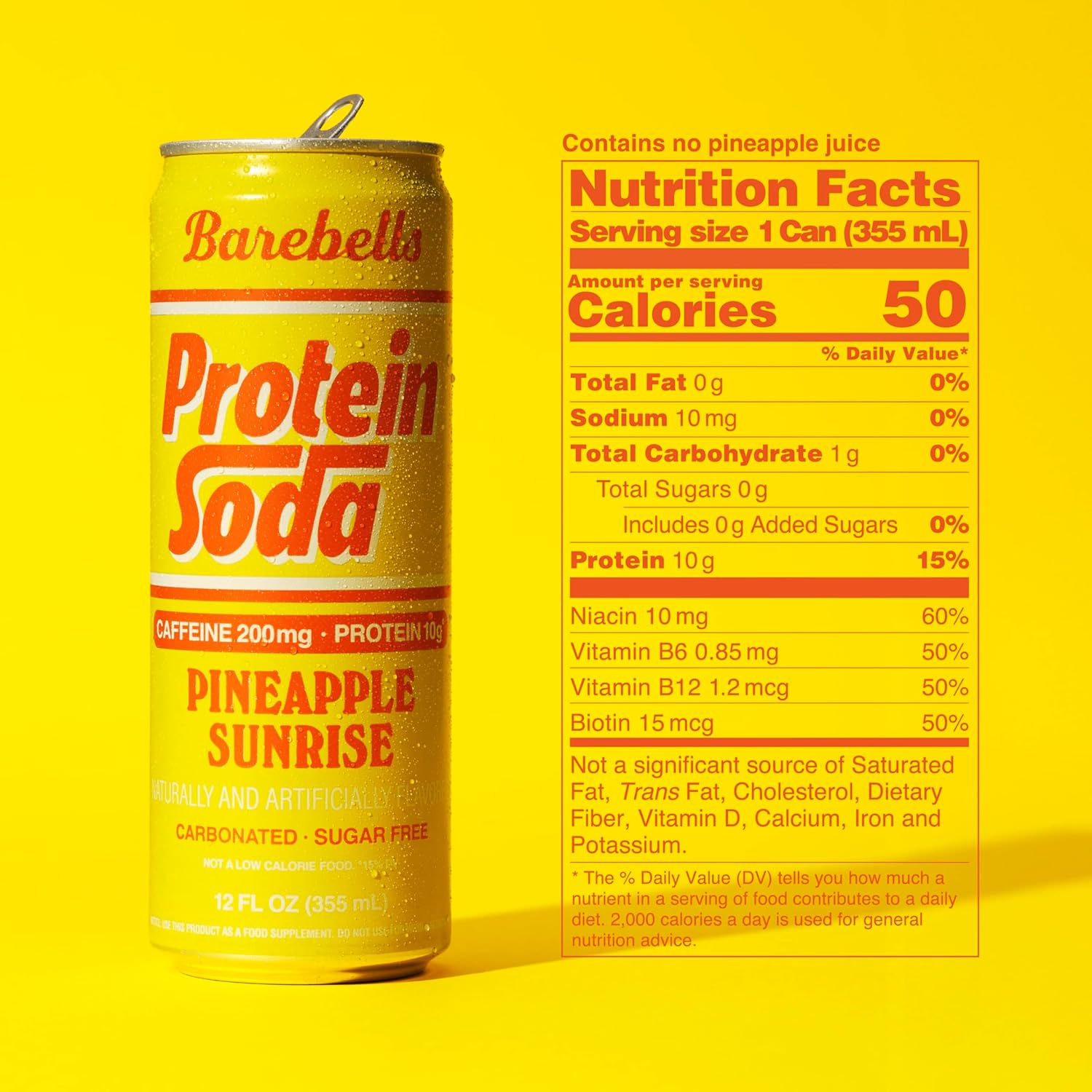 Barebells Protein Soda - Pineapple Sunrise