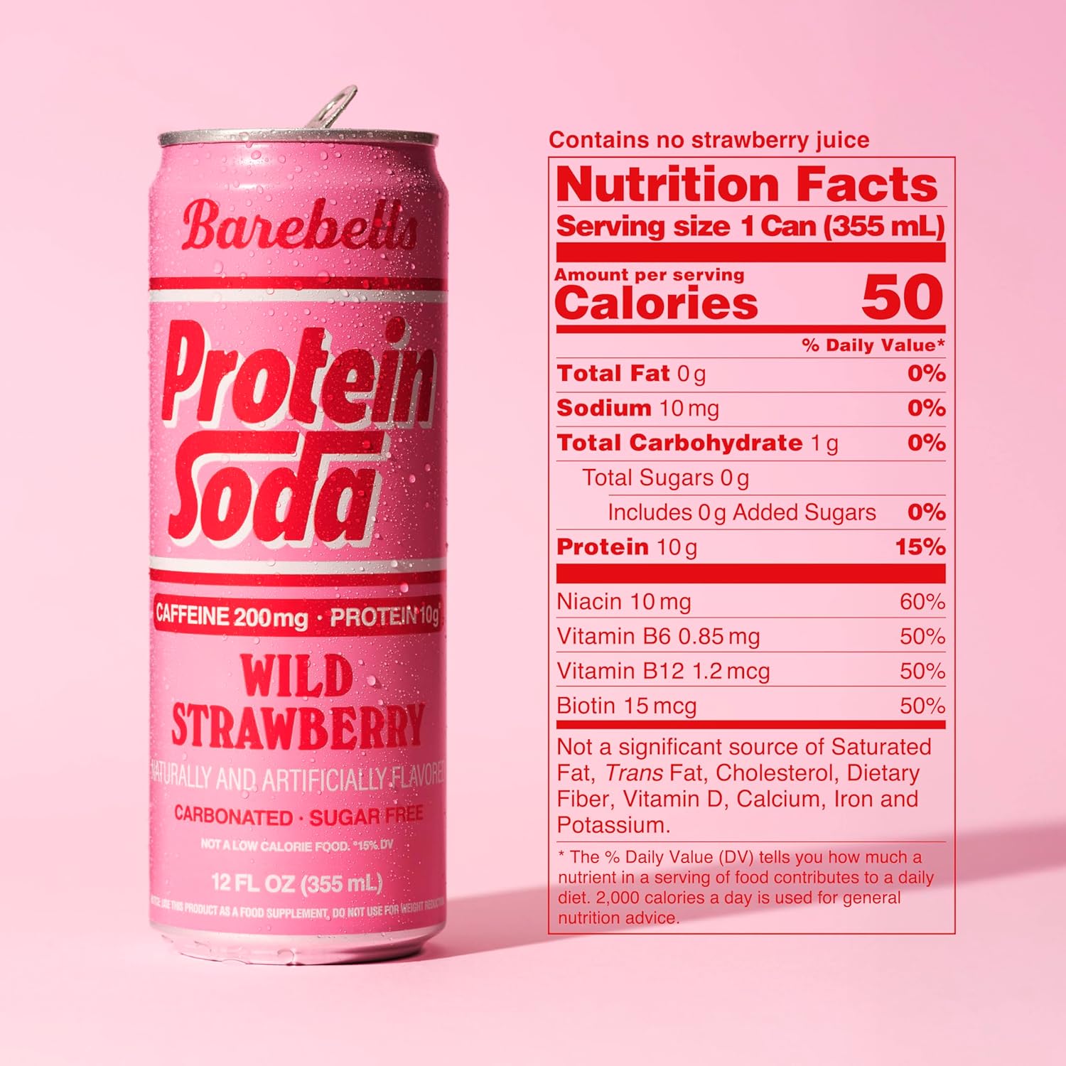 Barebells Protein Soda - Wild Strawberry