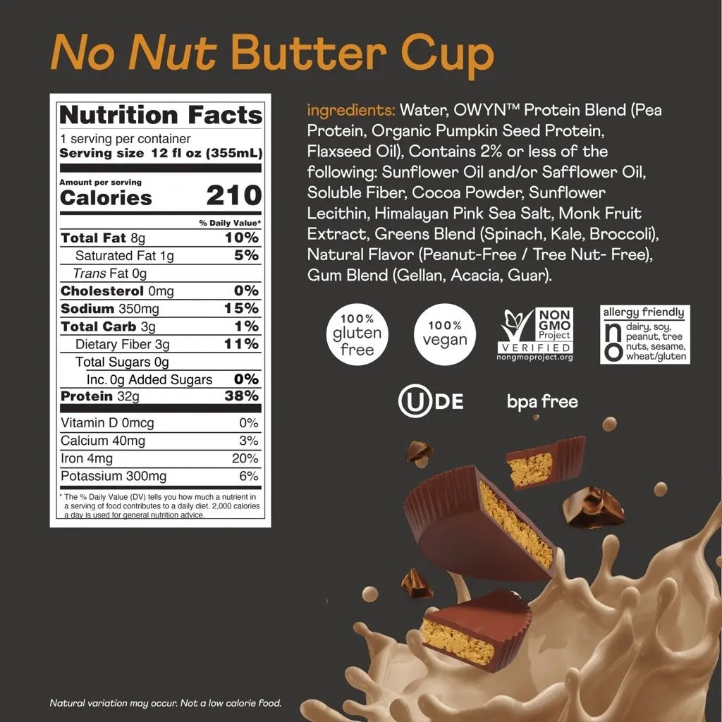 OWYN Elite 32mg Protein Shake No Nut Buttercup