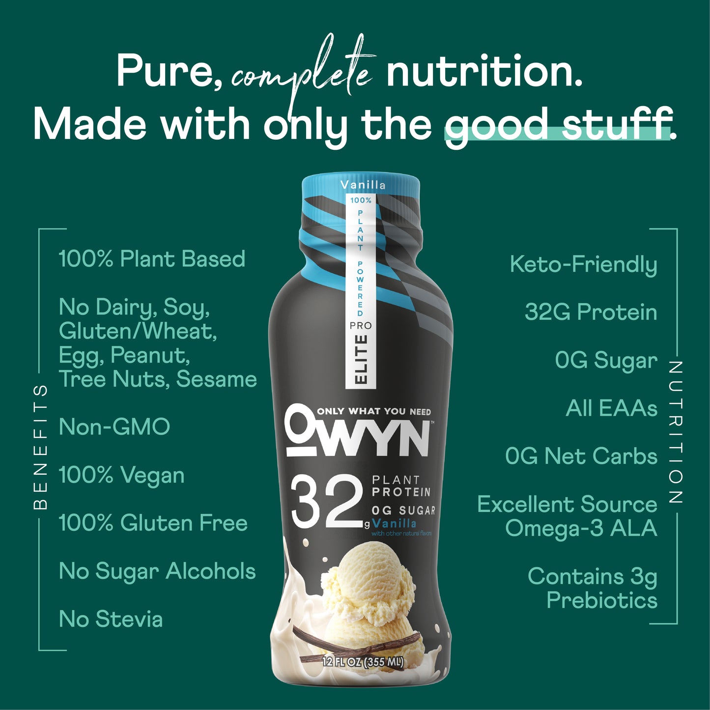 OWYN Elite 32mg Protein Shake Vanilla