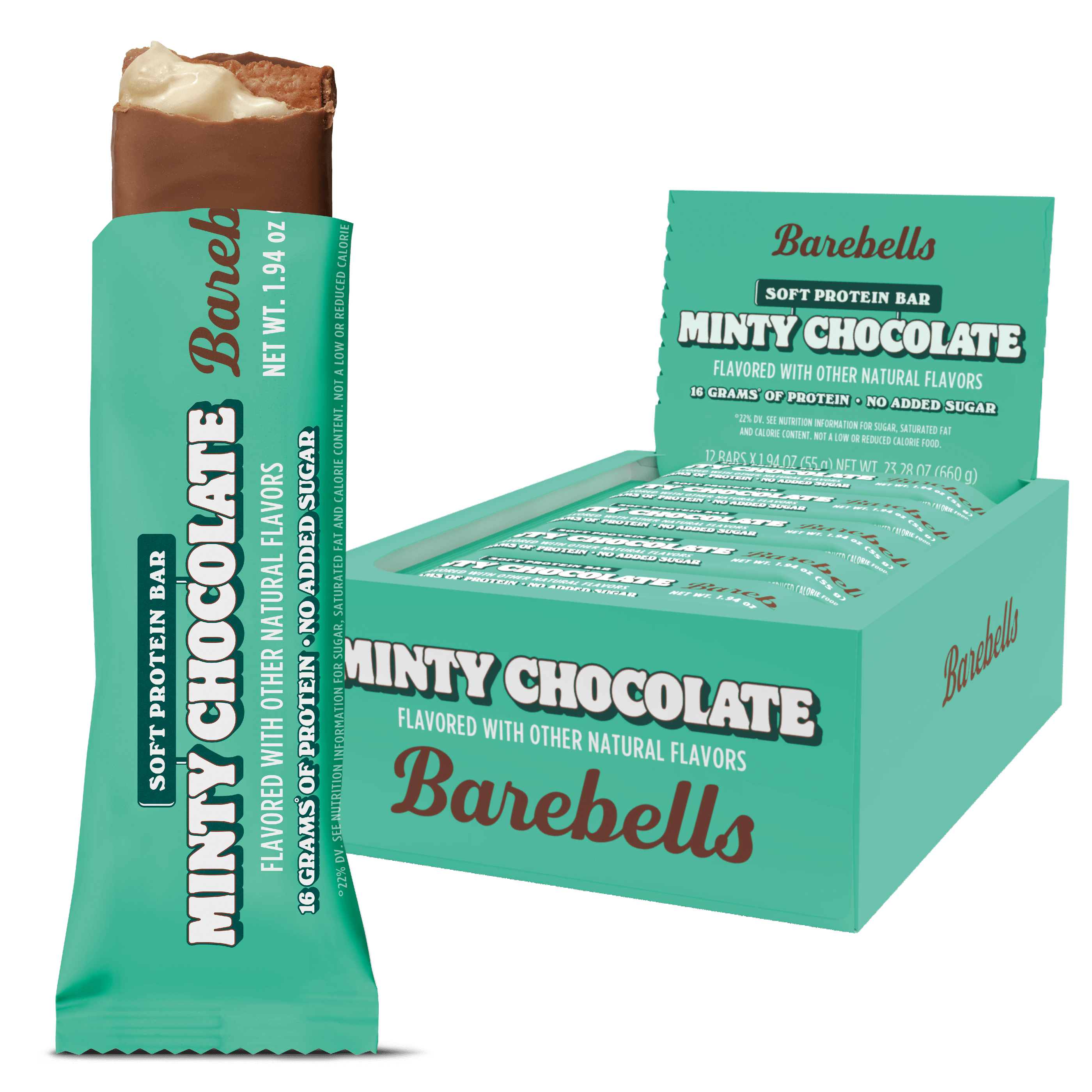 Barebells Protein Bar - Minty Chocolate Soft Bar