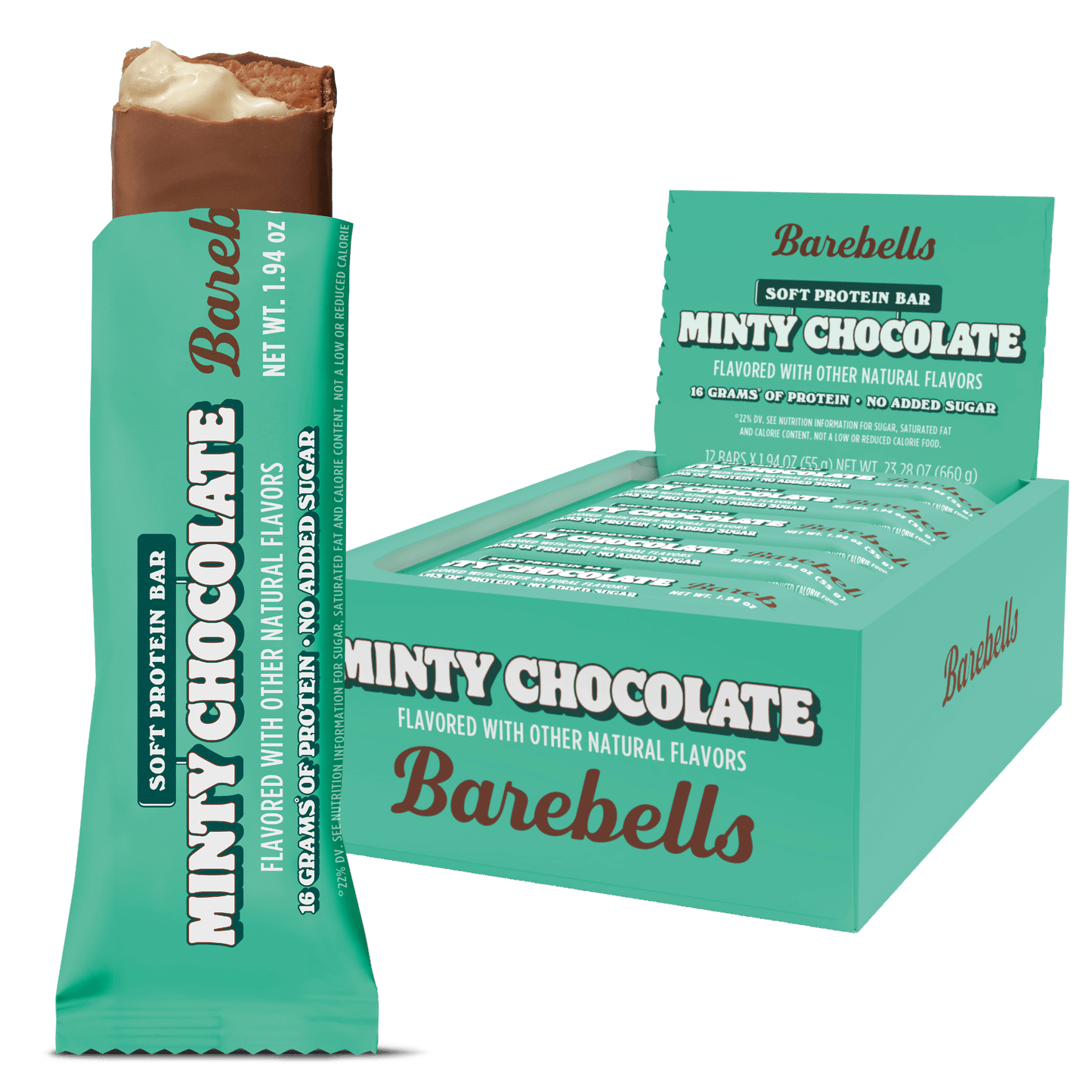 Barebells Protein Bar - Minty Chocolate Soft Bar