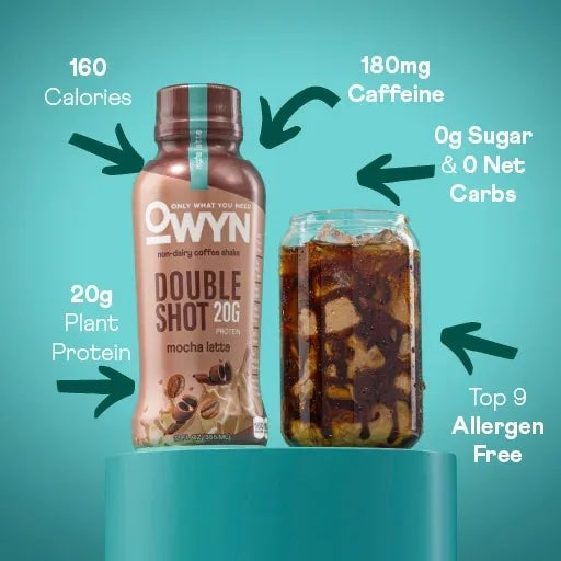 OWYN Double Shot 20mg Protein Shake Mocha Latte