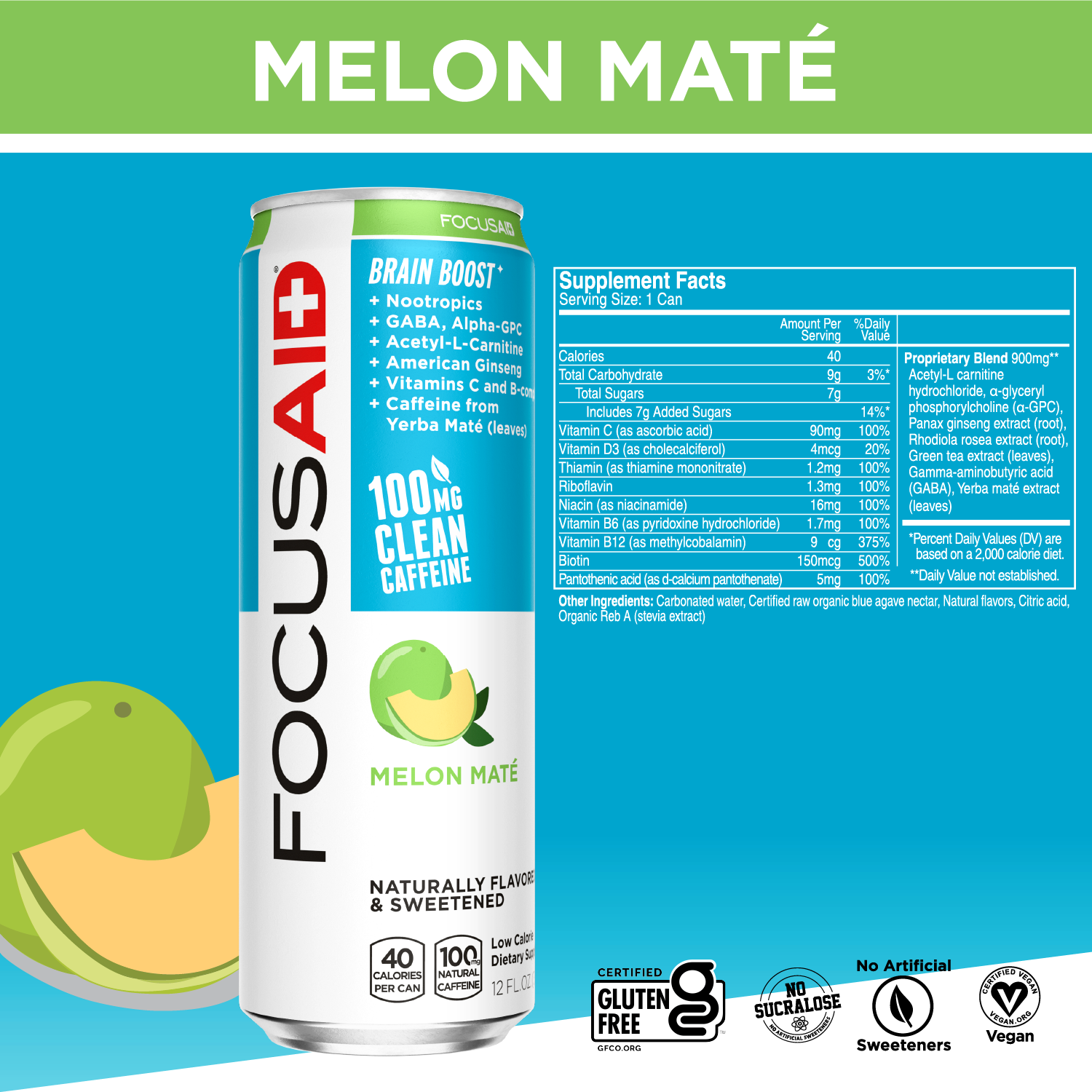 FOCUSAID Melon Mate':  FCA-12P  (00857886006264)