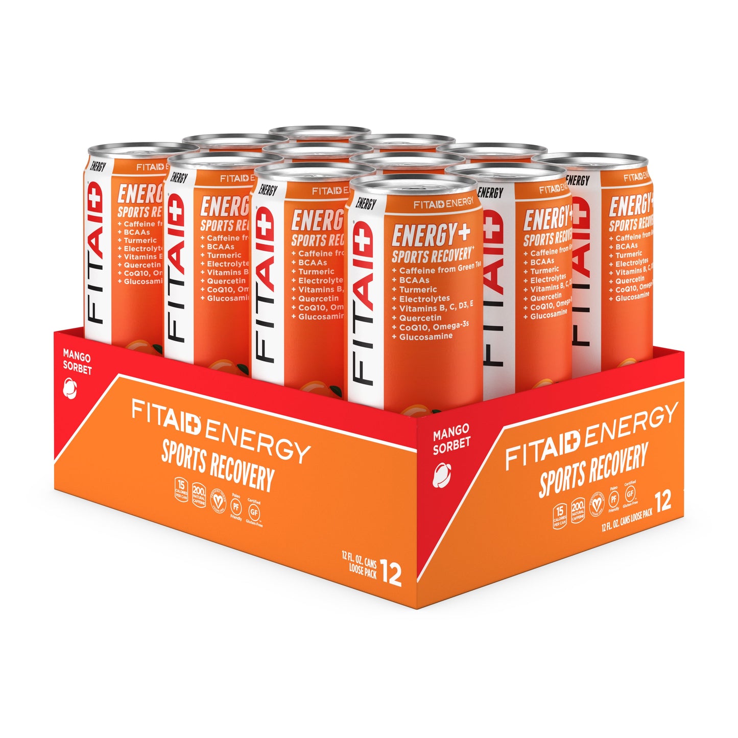 FITAID Energy Mango Sorbet:  MS-12P (00810047240594)