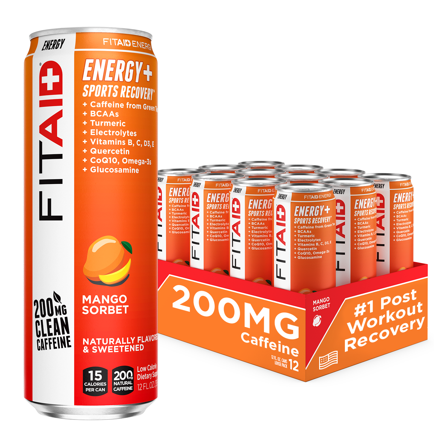 FITAID Energy Mango Sorbet:  MS-12P (00810047240594)